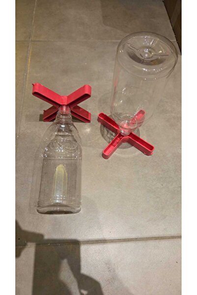 devavit 1 litre Şeffaf Ciciv Suluğu 4 ayaklı