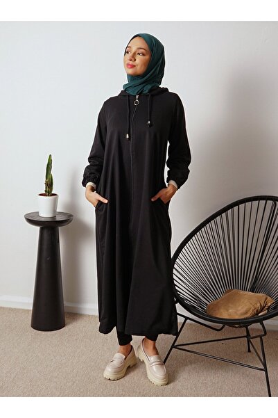 Por La Cara Hooded Long Sports Cap - Black - Por La Cara