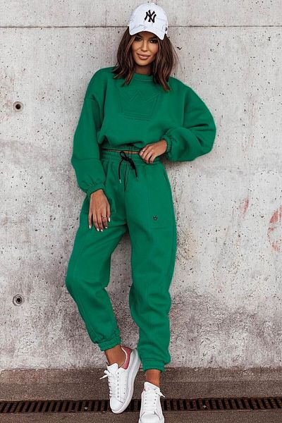adorashop Women's Cotton Quilted Tracksuit Crown 3500-23