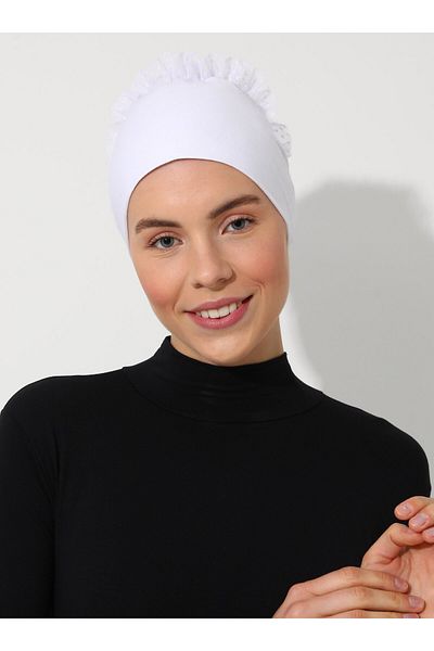 Tuva White Tuva Knobed Bonnet