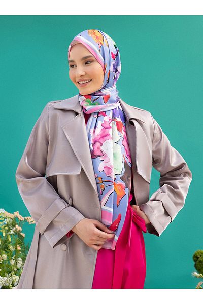 Refka Καμπαρντίνα Refka Mink Shiny Fabric