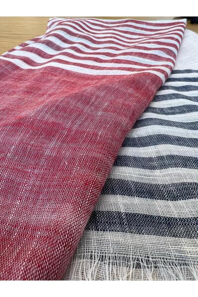 novon Vintage Cozy Linen Design Premium Linen Shawl 190 X 90 cm