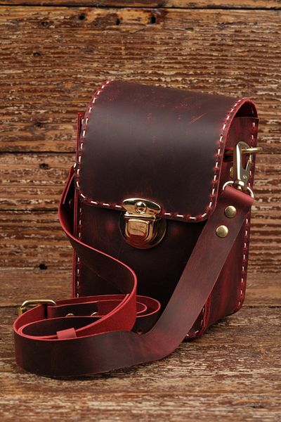 SUMRA Handmade Mini Shoulder Bag 12X11X18 cm 100% Genuine Cowhide