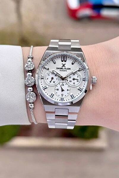Daniel Klein Silver Renk 24 Ay Garantili Göstergeleri Aktif Kadın Kol Saati V...