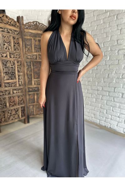 moneta boutique Γυναικείο φόρεμα με λαιμόκοψη στην πλάτη