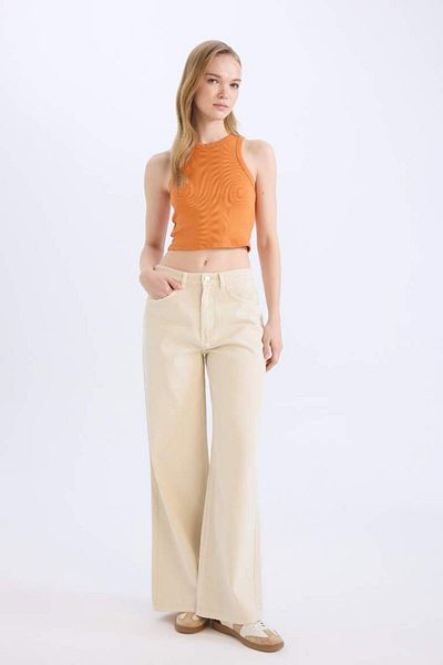 DeFacto New Season Fitted Halter Neck Ribbed Camisole Undershirt