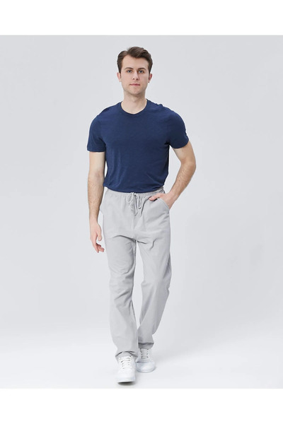 BAW COMPANY Чоловічі піжамні штани з 100% бавовни, з еластичним поясом, вільного крою