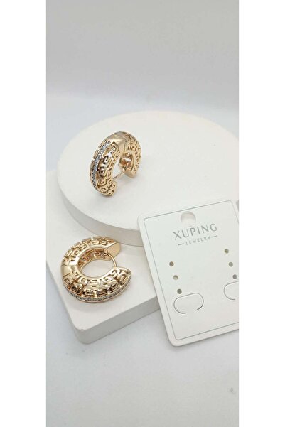 ndjewelry ارتفع الذهب اللون العلامة التجارية نموذج الأقراط