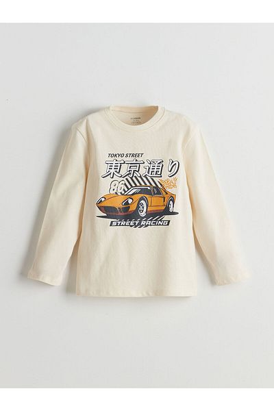 LC Waikiki Crew Neck Printed Baby Boy T-Shirt