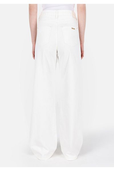 Colin's Ella 975 - Mid Waist, Wide Leg, White Women's Trousers