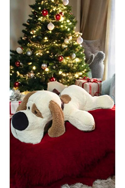 Mellito Toyzz 120 Cm Büyük Boy Peluş Köpek Oyuncak Uyku Arkadaşı Yastık