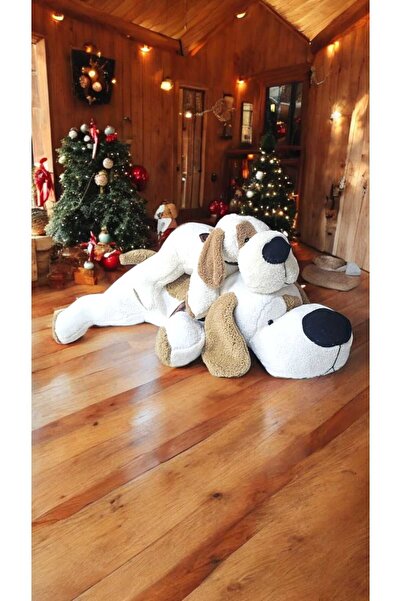 Mellito Toyzz 120 Cm Büyük Boy Peluş Köpek Oyuncak Uyku Arkadaşı Yastık