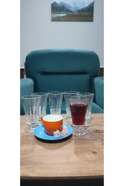 ORTAKÖY CENNETİ 120 Cc Apple Blue Medium Poland with Coffee Side and Glass