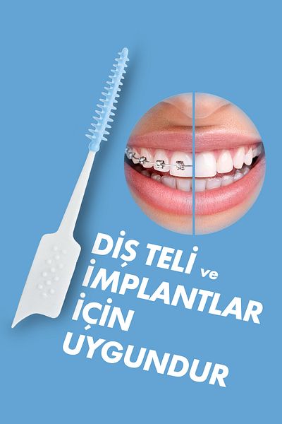 Glimo Precision Cleaning Silics Interdental Brush - Gum Friendly Plaque and Bacteria Overgrowing