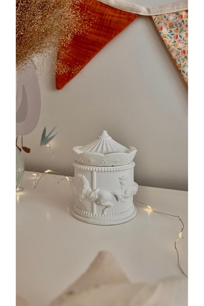 Pınar Akkuş Atlı Karınca Beton Mumluk, Dekoratif Obje, Dekoratif Takı Kutusu