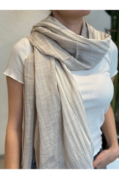 novon Sienna Design Linen Premium 100% Linen Shawl
