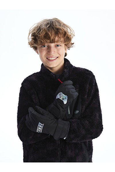 LC Waikiki Mixed Printed Boys' Snow Gloves