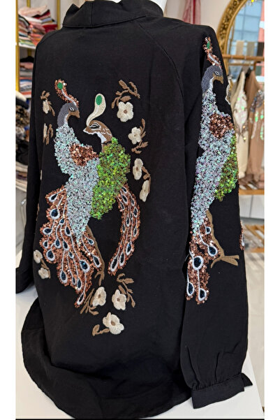 Dadali Бродирано ленено кимоно