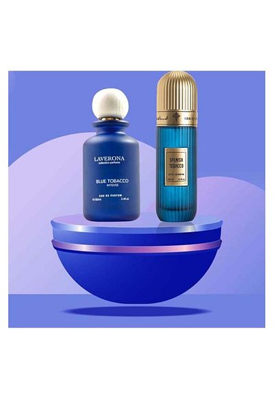 IBRAHEEM AL.QURASHI Special package of Spanish tobacco and blue tobacco