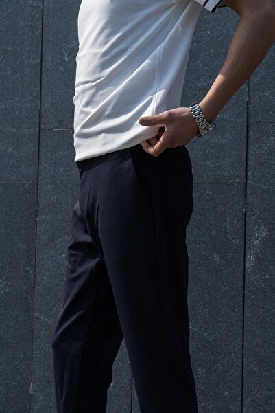 İtalyan Model Lacivert Jogger Pantolon