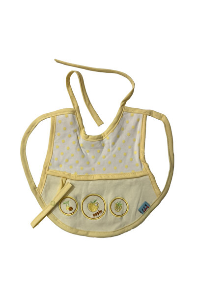 Generic مريلة أطفال قطن B-1182-Y2 / صفراء