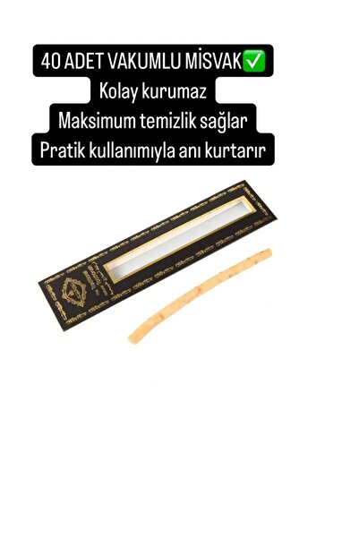 BAW COMPANY Fresh Miswak - Vacuum Fresh Miswak (Age) 40 Pieces