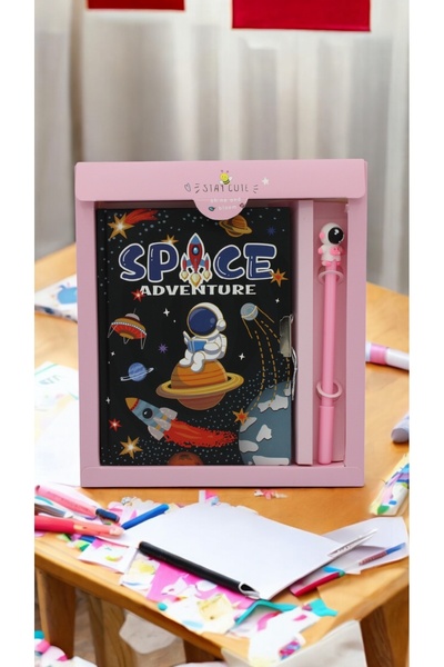 TAROS KIRTASİYE LORDSTORE603 UNICOLOR SPACE ADVENTURE KALEMLİ KİLİTLİ HATIRA ...