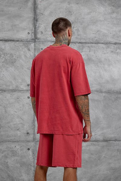 NOMARC Red Washed Oversize Shorts