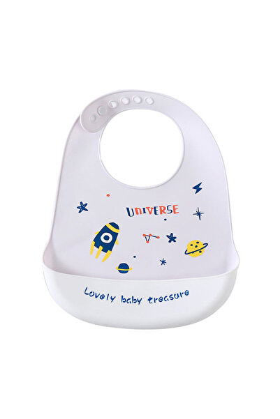 Generic Waterproof Silicone Baby Bib - Universe