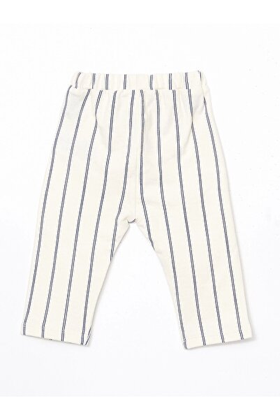 LC Waikiki Lcw Baby Blue Crew Neck Basic Baby Boy T-Shirt and Pants 2-Piece