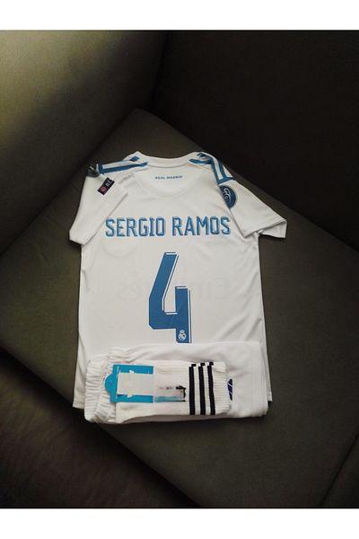 Armageddon Sergio Ramos Kyiv Final White Kids Jersey Set
