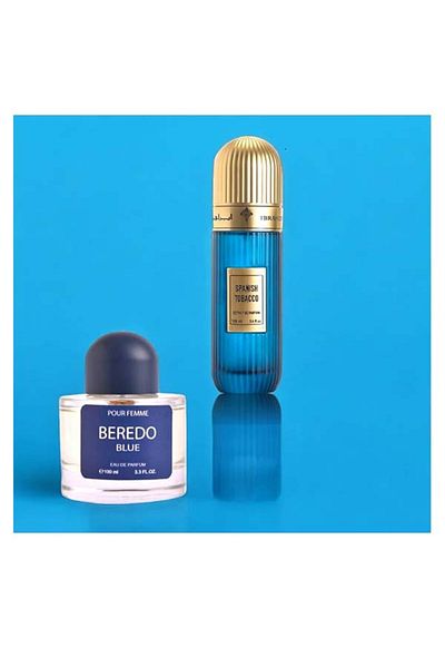 IBRAHEEM AL.QURASHI Package combines Spanish tobacco with Predo Blue 200ml