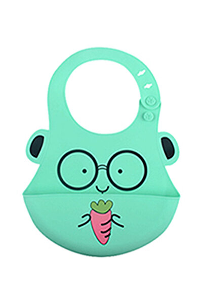Generic Silicone Waterproof Baby Bibs - Green