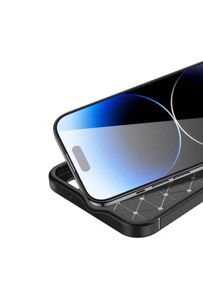 Vendas Carbon Design Case with Deep Design Auto Focus Design Compatible with iPhone 15