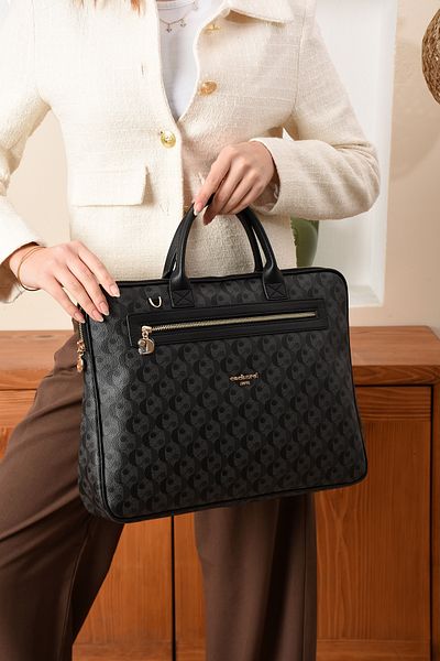 Cacharel Paris Laptop și Servietă Monogram Fabric