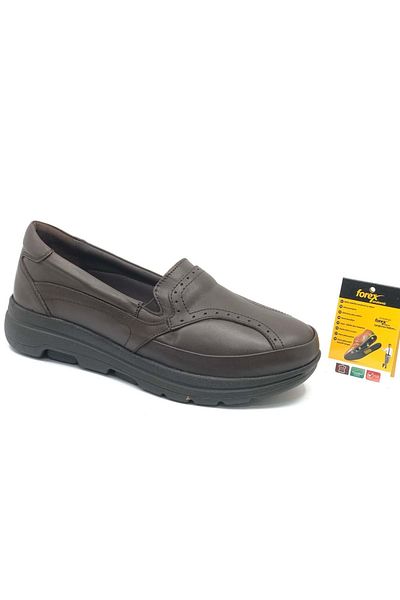Kocamanlar Ayakkabı Forex 1002 Genuine Leather Dr. Recommended Women's Casual Shoes Brown