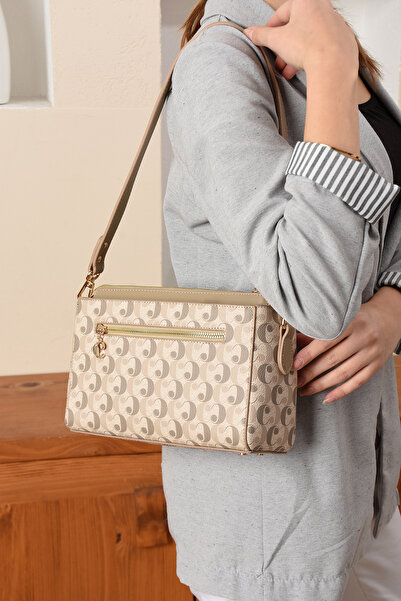 Cacharel Women's Shoulder and Shoulder Bag Monogram Fabric