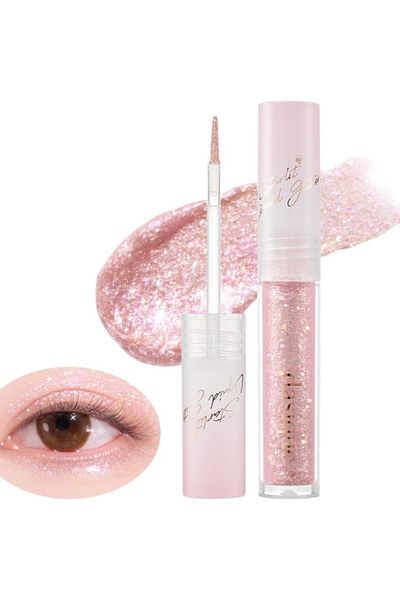 dasique Dasic Starlit Jewel Liquid Glitter | Long-lasting | Quick-drying shimmer finish (06 Pink Crystal)