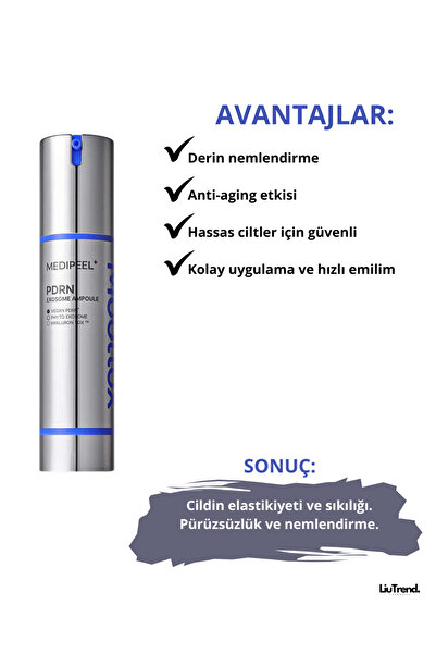 Medipeel Mooltox Pdrn Exosome Ampoule 50 ml Cilt Elastikiyetinin Yenilenmesi Ampul M0488