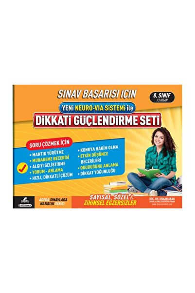 Adeda Yayınları Dikkati Güçlendirme Seti 8. Sınıf 14 Yaş Ve Sınav Kaygısını Çöz! + Sınavlara Çalışma Ve Motivasyon S