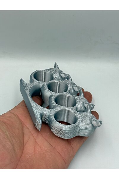 Goplast Premium Witcher knuckles sert plastik figür parlak gümüş renk