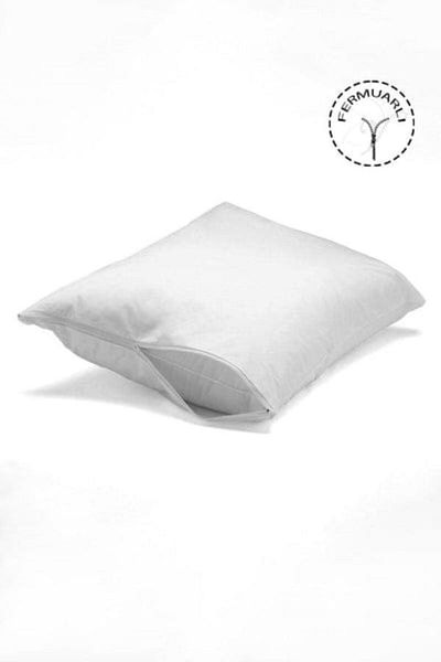 GİNETEKS Cotton White Pillowcase Inner Lining, 12 Pillow Mattresses with Zipper