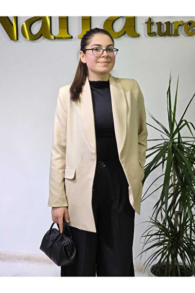 NANTİREA Kadın Astarlı  Blazer Ceket