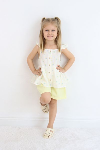 Pijamella Girl's Shirt and Shorts Set