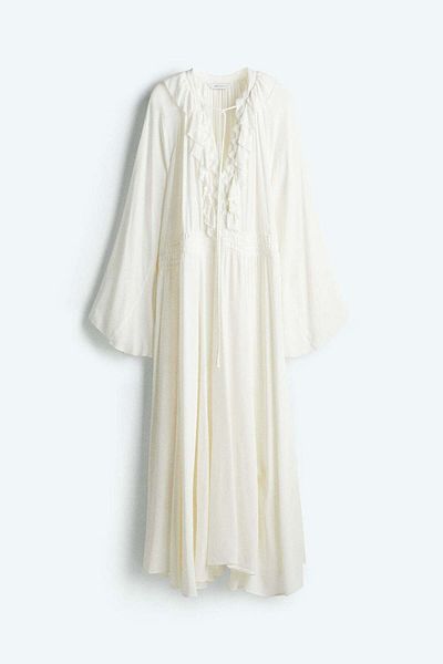 H&M Ruffled maxi dress