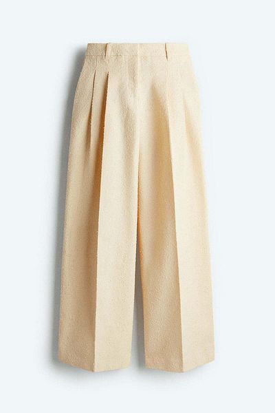 H&M Wide Tailored Trousers