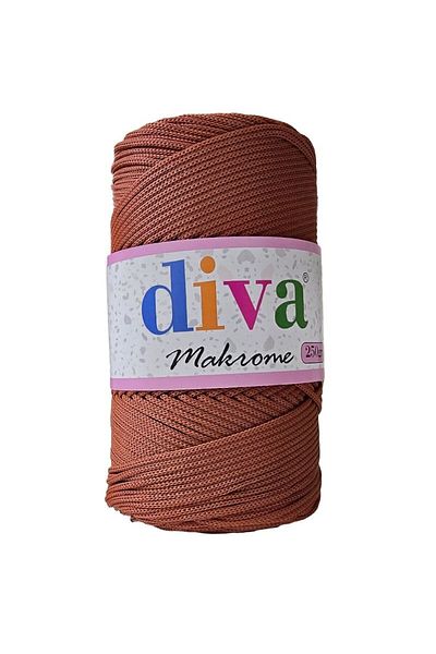 Diva İplik Πολύπι Μακραμέ 250 GR 118 Κανέλα