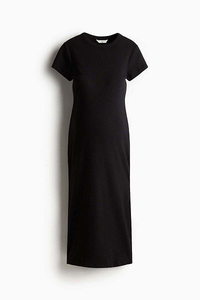 H&M MAMA Ribbed T-shirt dress
