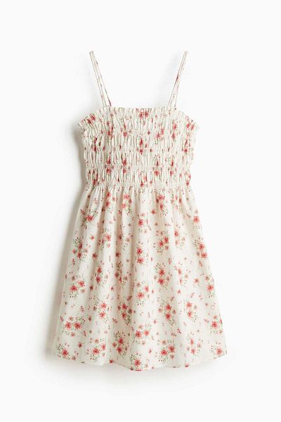 H&M Smocked-bodice cotton dress