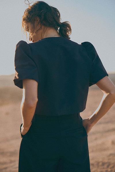 H&M Puff-sleeved blouse